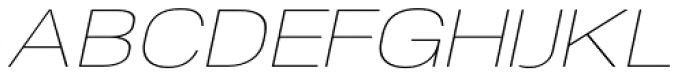 NeoGram Extended UltraLight Italic Font UPPERCASE