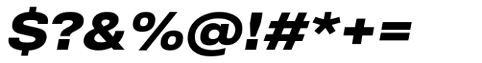 NeoGram Extrabold Wide Oblique Font OTHER CHARS
