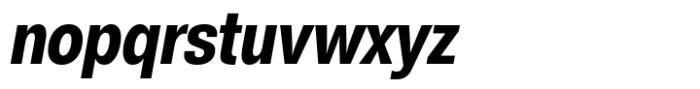 NeoGram Semibold Condensed Oblique Font LOWERCASE