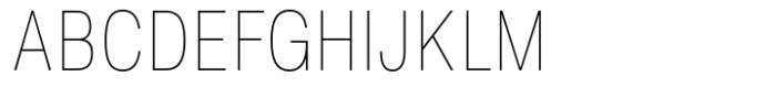 NeoGram Thin Condensed Font UPPERCASE