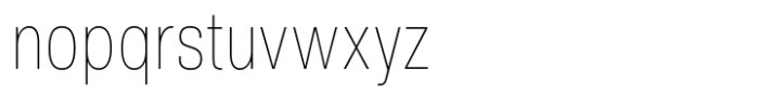 NeoGram Thin Condensed Font LOWERCASE