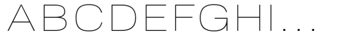 NeoGram Thin Extended Font UPPERCASE