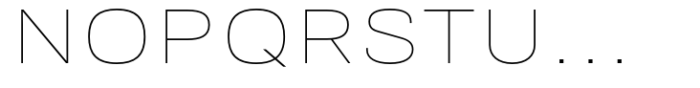 NeoGram Thin Extended Font UPPERCASE