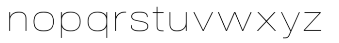 NeoGram Thin Extended Font LOWERCASE