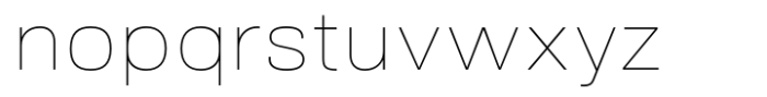 NeoGram Thin Wide Font LOWERCASE