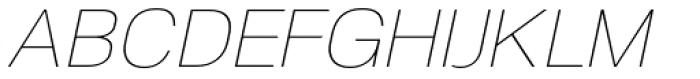 NeoGram UltraLight Italic Font UPPERCASE