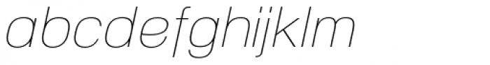 NeoGram UltraLight Italic Font LOWERCASE