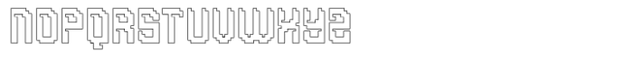 Neoblock Outline Font UPPERCASE