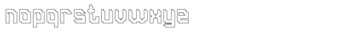 Neoblock Outline Font LOWERCASE