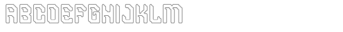 Neoblock Rounded Outline Font UPPERCASE