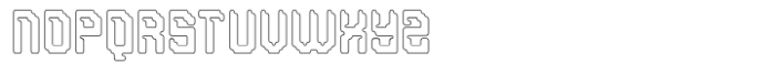 Neoblock Rounded Outline Font UPPERCASE
