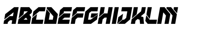 Neocrash Oblique Font UPPERCASE