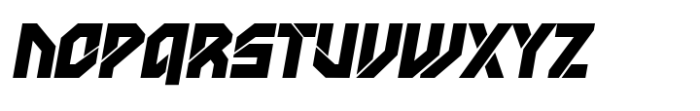 Neocrash Oblique Font LOWERCASE