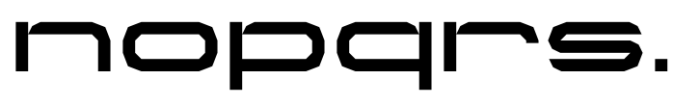 Neoflex Sharp Expanded Font LOWERCASE