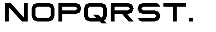 Neoflex Sharp Semi Expanded Font UPPERCASE