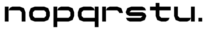 Neoflex Sharp Semi Expanded Font LOWERCASE