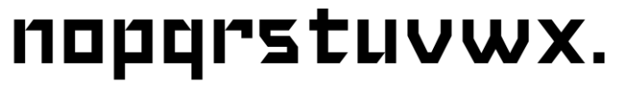 Neoflex Square Condensed Font LOWERCASE