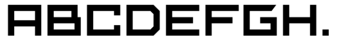 Neoflex Square Medium Font UPPERCASE