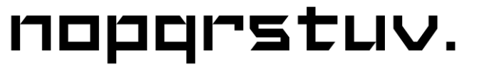 Neoflex Square Regular Font LOWERCASE