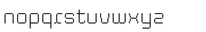 Neofloc Rounded Extra Light Font LOWERCASE