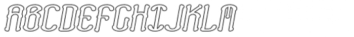 Neogot Outline Bold Italic Font UPPERCASE