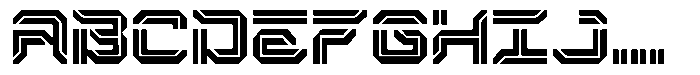 Neogrid Inline Font UPPERCASE