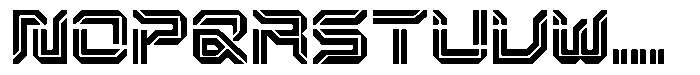 Neogrid Inline Font LOWERCASE