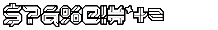 Neogrid Outline Font OTHER CHARS
