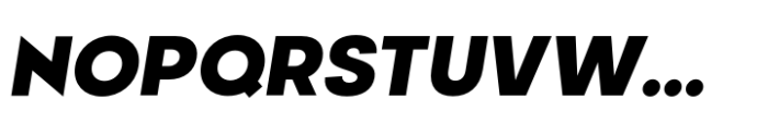 Neometric Black Italic Font UPPERCASE