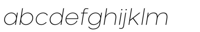 Neometric Extra Light Italic FONT
