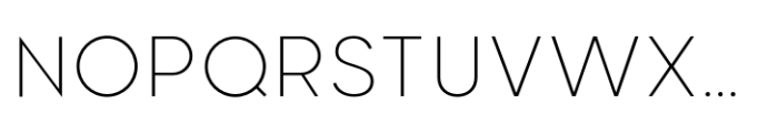 Neometric Extra Light Font UPPERCASE