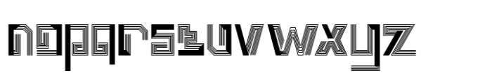 Neon Whirl Four Font LOWERCASE