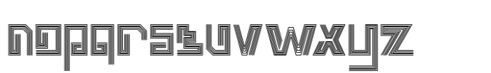 Neon Whirl Three Font LOWERCASE
