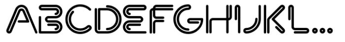 Neon Font UPPERCASE