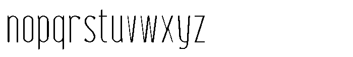 Neonette Sans Thin Font LOWERCASE