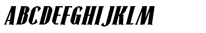 Neonette Serif Black Italic Font UPPERCASE