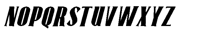 Neonette Serif Black Italic Font UPPERCASE