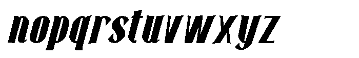 Neonette Serif Black Italic Font LOWERCASE