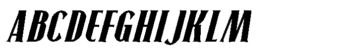 Neonette Serif Extra Bold Italic Font UPPERCASE