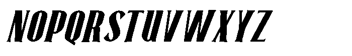 Neonette Serif Extra Bold Italic Font UPPERCASE