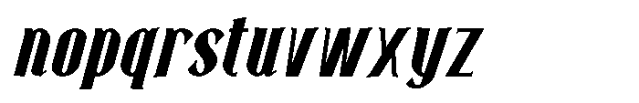 Neonette Serif Extra Bold Italic Font LOWERCASE