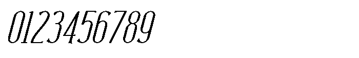 Neonette Serif Extra Light Italic Font OTHER CHARS