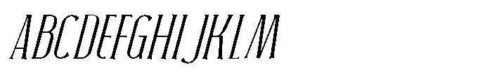 Neonette Serif Extra Light Italic Font UPPERCASE