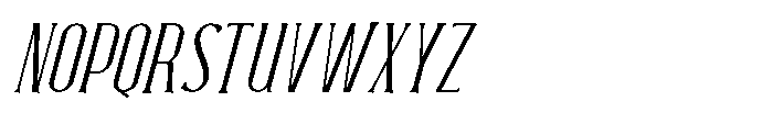 Neonette Serif Extra Light Italic Font UPPERCASE