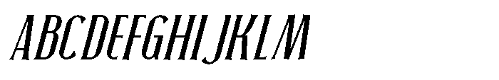 Neonette Serif Italic Font UPPERCASE