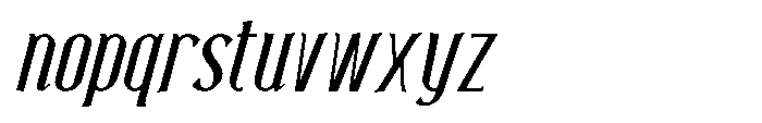Neonette Serif Italic Font LOWERCASE