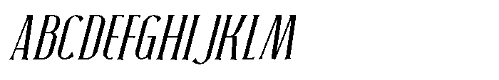 Neonette Serif Light Italic Font UPPERCASE