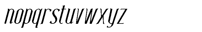 Neonette Serif Light Italic Font LOWERCASE