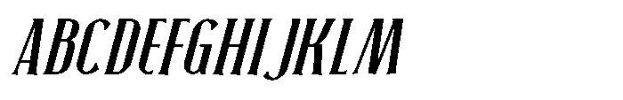 Neonette Serif Medium Italic Font UPPERCASE