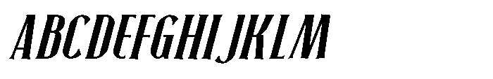 Neonette Serif Semi Bold Italic Font UPPERCASE